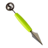Maxbell Dual-use Double Head Stainless steel Fruit Carving Knive&Scoop Green