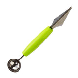 Maxbell Dual-use Double Head Stainless steel Fruit Carving Knive&Scoop Green