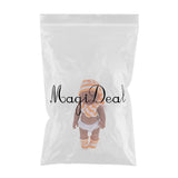 Maxbell 28cm Baby Doll Vinyl African Newborn Baby in Orange Striped Hat Scarf Socks