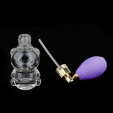 Maxbell 8ml Empty Glass Refill Gasbag Liquid Perfume Aftershave Puff Spray Bottle Light Purple