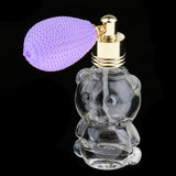 Maxbell 8ml Empty Glass Refill Gasbag Liquid Perfume Aftershave Puff Spray Bottle Light Purple