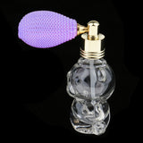 Maxbell 8ml Empty Glass Refill Gasbag Liquid Perfume Aftershave Puff Spray Bottle Light Purple