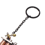 Maxbell Alloy Tattoo Gun Necklace Key Chain Mini Tattooing Machine Necklace Pendant Black A