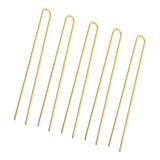 Maxbell 5xU Shape Lady Hair Pin Multi Color Women Hair Clip DIY Jewelry golden