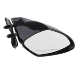 Maxbell Black Plastic Motorboat Universal Right Side Mount Rearview Mirror