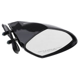Maxbell Black Plastic Motorboat Universal Right Side Mount Rearview Mirror