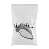 Maxbell Black Plastic Motorboat Universal Right Side Mount Rearview Mirror