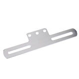 Maxbell Motorcycle License Plate Frame Holder Tail Rear Light Bracket Mount  Silver