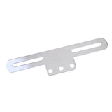 Maxbell Motorcycle License Plate Frame Holder Tail Rear Light Bracket Mount  Silver