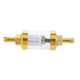 Maxbell CNC Universal Scooter Dirt Pit Bike Go Kart 8mm 5/16" Gas Fuel Filter Gold