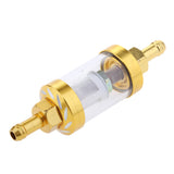 Maxbell CNC Universal Scooter Dirt Pit Bike Go Kart 8mm 5/16" Gas Fuel Filter Gold