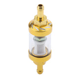 Maxbell CNC Universal Scooter Dirt Pit Bike Go Kart 8mm 5/16" Gas Fuel Filter Gold