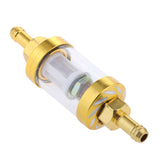 Maxbell CNC Universal Scooter Dirt Pit Bike Go Kart 8mm 5/16" Gas Fuel Filter Gold