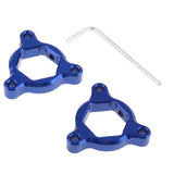 Maxbell CNC Aluminum Motorcycle Front Suspension Fork Preload Adjusters 19mm Blue