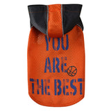 Maxbell Small Dog Outdoor Vest Soccer Print Pattern Pet Spring Summer Vest Orange M