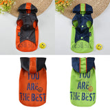 Maxbell Small Dog Outdoor Vest Soccer Print Pattern Pet Spring Summer Vest Orange M