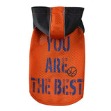 Maxbell Small Dog Outdoor Vest Soccer Print Pattern Pet Spring Summer Vest Orange M