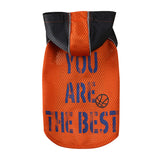 Maxbell Small Dog Outdoor Vest Soccer Print Pattern Pet Spring Summer Vest Orange M