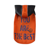 Maxbell Small Dog Outdoor Vest Soccer Print Pattern Pet Spring Summer Vest Orange M