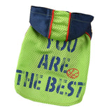 Maxbell Small Dog Outdoor Vest Soccer Print Pattern Pet Spring Summer Vest Green M