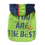 Maxbell Small Dog Outdoor Vest Soccer Print Pattern Pet Spring Summer Vest Green M