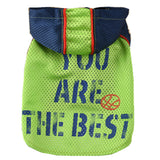 Maxbell Small Dog Outdoor Vest Soccer Print Pattern Pet Spring Summer Vest Green M