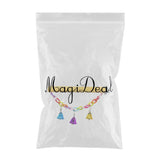 Maxbell 2 Pcs Bird Cage Toy Parrot Wood Stand Rack Toy Branch Perches with Bells