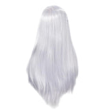 Maxbell Pro Hair Mannequin Training Head with High Temperature Fiber Wig Anime Gray