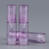 Maxbell 3x Empty Airless Pump Bottle Refilled Cosmetic Lotion Serum Container Purple