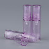 Maxbell 3x Empty Airless Pump Bottle Refilled Cosmetic Lotion Serum Container Purple