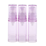 Maxbell 3x Empty Airless Pump Bottle Refilled Cosmetic Lotion Serum Container Purple