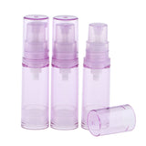 Maxbell 3x Empty Airless Pump Bottle Refilled Cosmetic Lotion Serum Container Purple