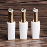 Maxbell 3pcs 11.1mm Empty Lipstick Tubes Lip Balm DIY Container Tube Bottles White