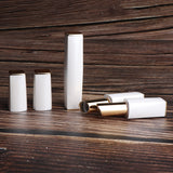 Maxbell 3pcs 11.1mm Empty Lipstick Tubes Lip Balm DIY Container Tube Bottles White