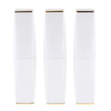 Maxbell 3pcs 11.1mm Empty Lipstick Tubes Lip Balm DIY Container Tube Bottles White