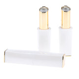 Maxbell 3pcs 11.1mm Empty Lipstick Tubes Lip Balm DIY Container Tube Bottles White