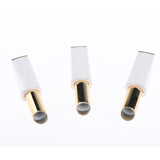 Maxbell 3pcs 11.1mm Empty Lipstick Tubes Lip Balm DIY Container Tube Bottles White