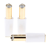 Maxbell 3pcs 11.1mm Empty Lipstick Tubes Lip Balm DIY Container Tube Bottles White