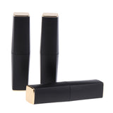 Maxbell 3pcs 11.1mm Empty Lipstick Tubes Lip Balm DIY Container Tube Bottles Matte Black