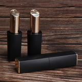 Maxbell 3pcs 11.1mm Empty Lipstick Tubes Lip Balm DIY Container Tube Bottles Matte Black