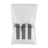 Maxbell 3pcs 11.1mm Empty Lipstick Tubes Lip Balm DIY Container Tube Bottles Matte Black