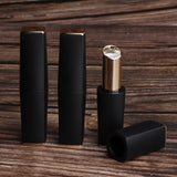 Maxbell 3pcs 11.1mm Empty Lipstick Tubes Lip Balm DIY Container Tube Bottles Matte Black