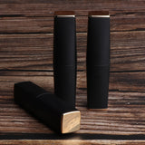 Maxbell 3pcs 11.1mm Empty Lipstick Tubes Lip Balm DIY Container Tube Bottles Matte Black