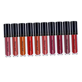 Maxbell 10 Color Matt Velvet Lip Gloss Liquid Lipstick Non-sticky Waterproof Makeup