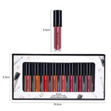 Maxbell 10 Color Matt Velvet Lip Gloss Liquid Lipstick Non-sticky Waterproof Makeup