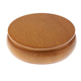 Maxbell Wooden Round Base for Teapot Bonsai Pot Buddha Statue Antiques Tea Sets 12cm