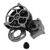 Maxbell RC Car Center Gear Box Assembly Parts with Motor Seat for SCX10 Black