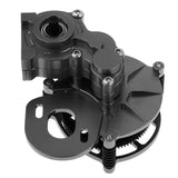 Maxbell RC Car Center Gear Box Assembly Parts with Motor Seat for SCX10 Black