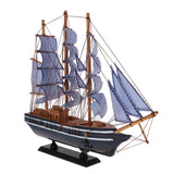 Maxbell Wooden Sailboat Handmade Carved Pirate Ship Nautical Decor 360x85x410mm