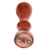 Maxbell DIY Brass Head Letter A-Z Sealing Wax Stamp Wood Handle Scrapbookinp M